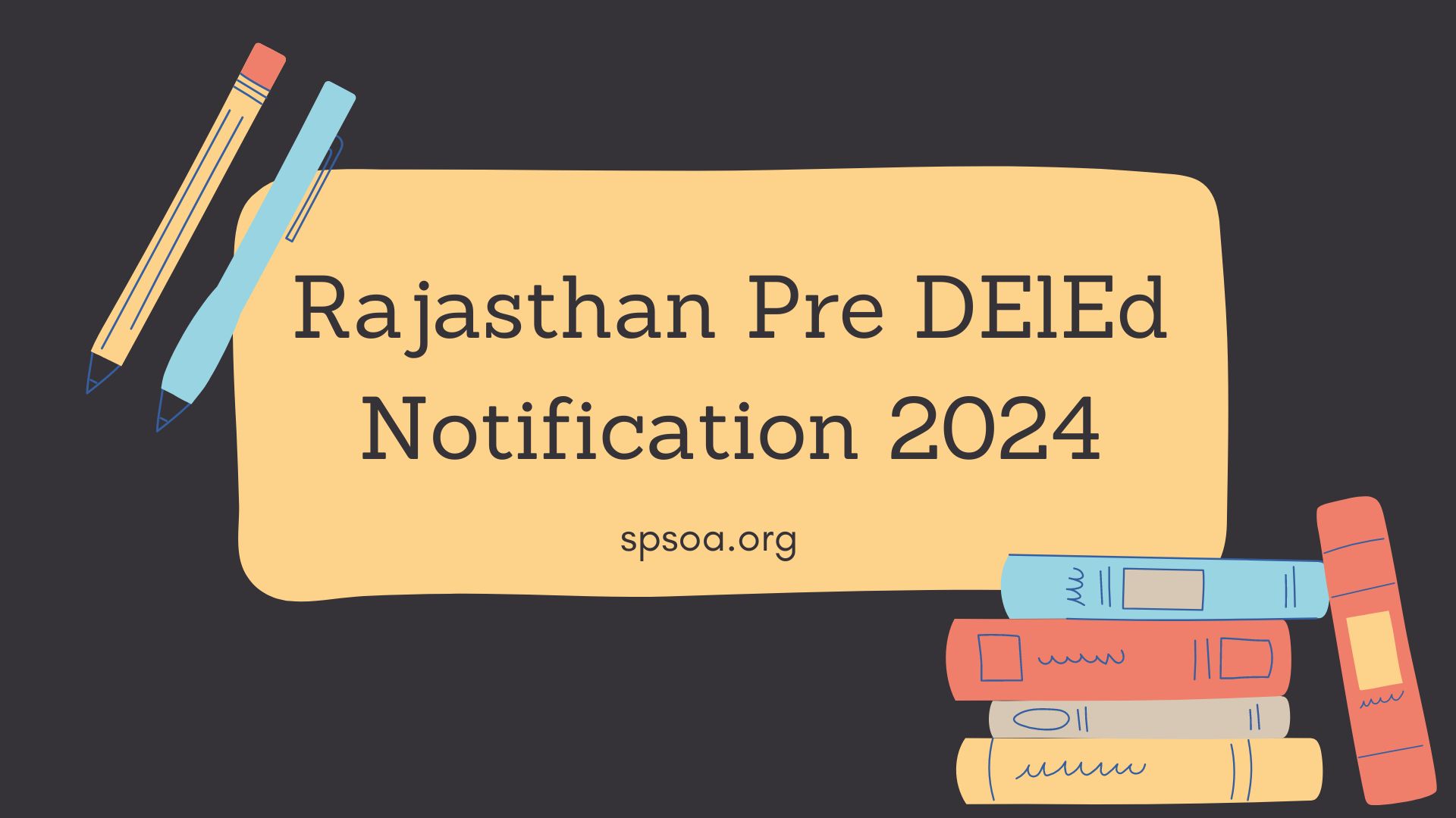 Rajasthan Pre DElEd Notification 2024